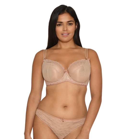 38K CURVY KATE Ellace Balcony Bra in Latte - Picture 2 of 7